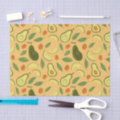 フルーツバスケットパターンコレクション – アボカド 薄葉紙 (クラフト)