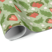 フルーツバスケットパターンコレクション – イチゴ ラッピングペーパー (ロールコーナー)