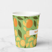 フルーツバスケットパターンコレクション – オレンジ 紙コップ (右)