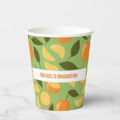 フルーツバスケットパターンコレクション – オレンジ 紙コップ (正面)