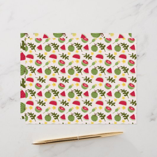 フルーツバスケットパターンコレクション – スイカ (正面/裏面インサイチュ)