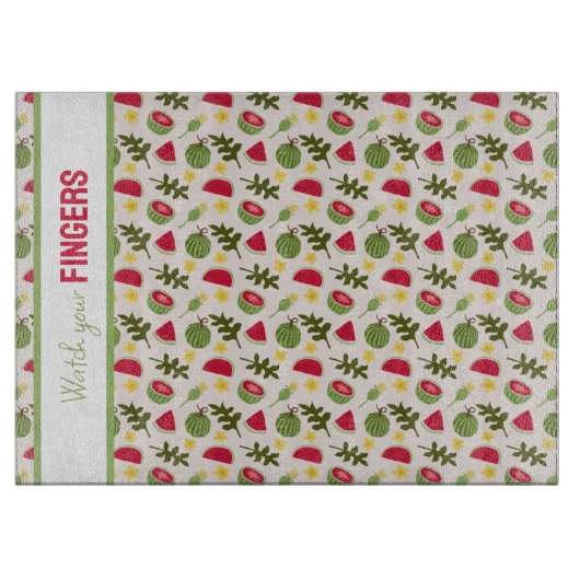 フルーツバスケットパターンコレクション – スイカ カッティングボード (正面)