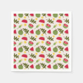 フルーツバスケットパターンコレクション – スイカ スタンダードカクテルナプキン (正面)