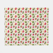 フルーツバスケットパターンコレクション – スイカ フリースブランケット (正面(横))