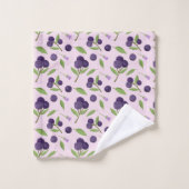 フルーツバスケットパターンコレクション – ブルーベリー バスタオルセット (ウォッシュタオル)