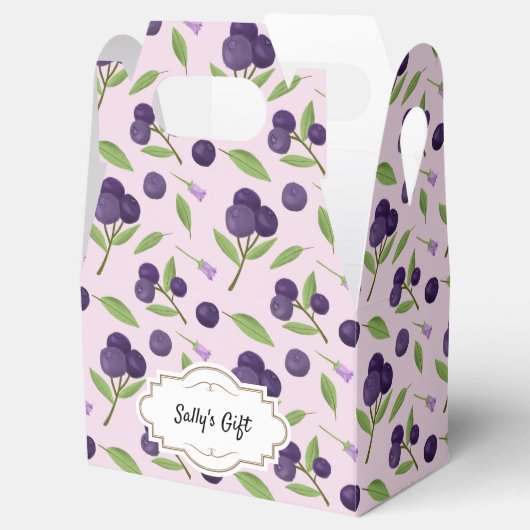 フルーツバスケットパターンコレクション – ブルーベリー フェイバーボックス (オープン)