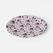 フルーツバスケットパターンコレクション – ブルーベリー ペーパープレート (アングル)