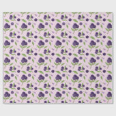 フルーツバスケットパターンコレクション – ブルーベリー ラッピングペーパー (フラット)