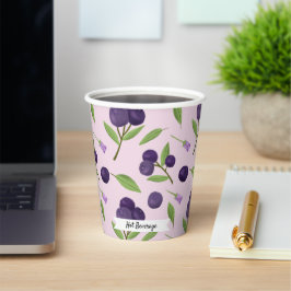 フルーツバスケットパターンコレクション – ブルーベリー 紙コップ