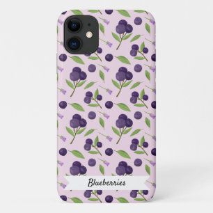 フルーツバスケットパターンコレクション – ブルーベリー iPhone 11 ケース