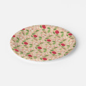 フルーツバスケットパターンコレクション – リンゴ ペーパープレート (アングル)