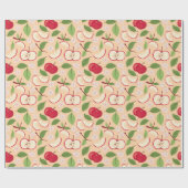 フルーツバスケットパターンコレクション – リンゴ ラッピングペーパー (フラット)