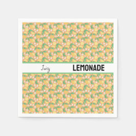 フルーツバスケットパターンコレクション – レモン スタンダードカクテルナプキン