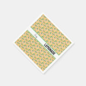 フルーツバスケットパターンコレクション – レモン スタンダードカクテルナプキン (角)