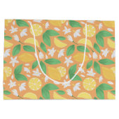 フルーツバスケットパターンコレクション – レモン ラージペーパーバッグ (裏面)