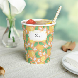 フルーツバスケットパターンコレクション – レモン 紙コップ