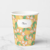 フルーツバスケットパターンコレクション – レモン 紙コップ (正面)