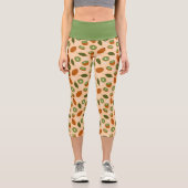 フルーツバスケットパターンコレクション – Kiwi カプリレギンス (正面)