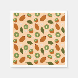 フルーツバスケットパターンコレクション – Kiwi スタンダードカクテルナプキン