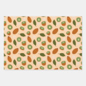 フルーツバスケットパターンコレクション – Kiwi ラッピングペーパーシート (正面)