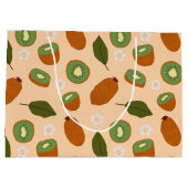 フルーツバスケットパターンコレクション – Kiwi ラージペーパーバッグ (裏面)