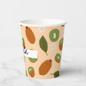 フルーツバスケットパターンコレクション – Kiwi 紙コップ (左)