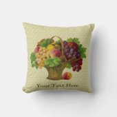 フルーツバスケットヴィンテージアートパーソナライズされた クッション (正面)