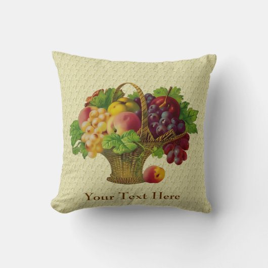 フルーツバスケットヴィンテージアートパーソナライズされた クッション (正面)