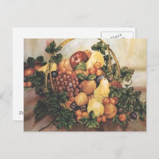 フルーツバスケット水絵を描色 ポストカード (正面/裏面)