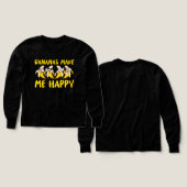 フルーツバナナは私を幸せなバナナにする (デザイン 正面＆背面)