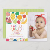 フルーツバースデーパーティー2 Tutti写真 招待状 (正面/裏面)