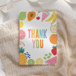 フルーツバースデーパーティー サンキューカード