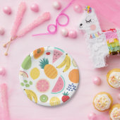 フルーツバースデーパーティー ペーパープレート (パーティー)