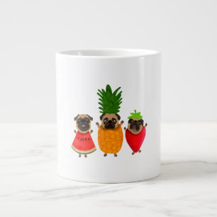 フルーツパおもしろいグかわいい犬のプレゼント ペット好き ジャンボコーヒーマグカップ