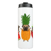 フルーツパおもしろいグかわいい犬のプレゼント |ペット好き タンブラー (正面)