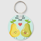フルーツパおもしろいン私たちは完璧な梨を作る キーホルダー (正面)