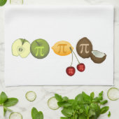 フルーツパイ、さまざまなフルーツのパイ キッチンタオル (折り畳み)