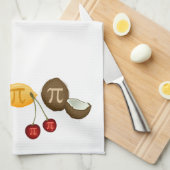 フルーツパイ、さまざまなフルーツのパイ キッチンタオル (四つ折り)