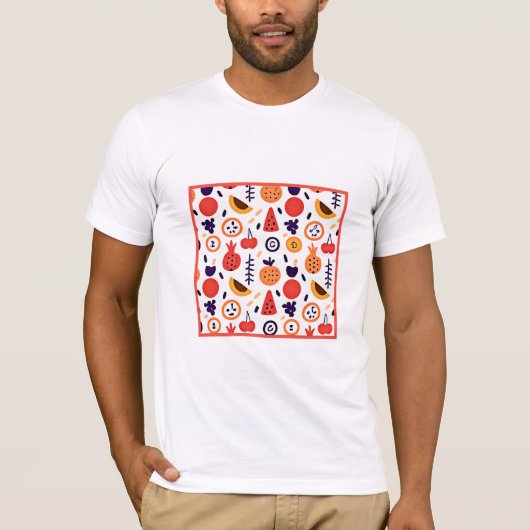 フルーツパタカラフルーンアート Tシャツ (正面)
