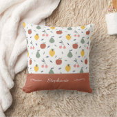 フルーツパタカラフルーン名レッド装飾用クッション クッション (ブランケット)