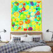 フルーツパタカラフルーン。買今 キャンバスプリント (インサイチュ (寝室))