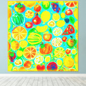 フルーツパタカラフルーン。買今 キャンバスプリント (インサイチュ (ウッドフロア))