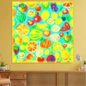 フルーツパタカラフルーン。買今 キャンバスプリント (インサイチュ (リビング))