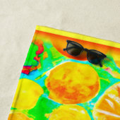 フルーツパタカラフルーン。買今 ビーチタオル (インサイチュ)