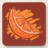 フルーツパターズブラッドオレンジギフト コースター (正面)