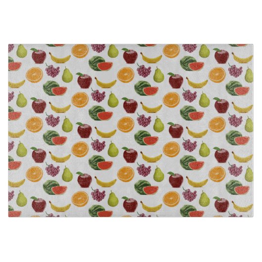 フルーツパターンまな板 カッティングボード (正面)