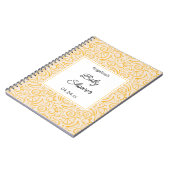 フルーツパターンアウトラインギフトリスト ノートブック (左側)