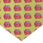 フルーツパターンイチゴon金ゴールドパーティー物 ショートテーブルランナー (コーナー)