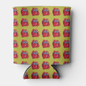 フルーツパターンイチゴon金ゴールドパーティー物 缶クーラー (正面)