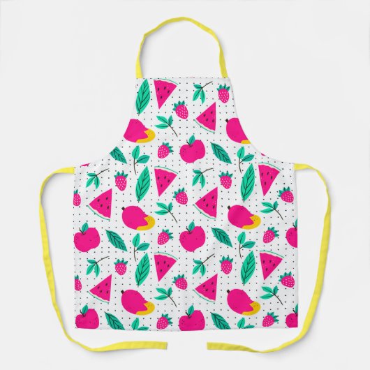 フルーツパターンエプロン エプロン (正面)